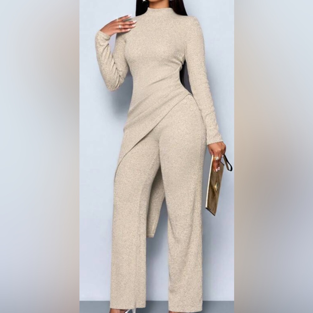 Elegant Cream Women's Jumpsuit